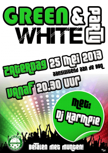 Poster Green&White party